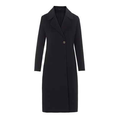 LANCY羊毛中长款通勤外套