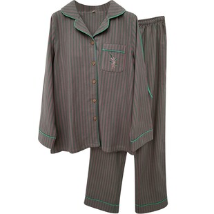 高品质可外穿睡衣女秋冬季2025新款加厚全棉磨毛长袖家居服套装