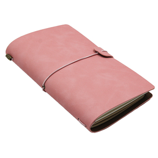 旅行手账本钢笔速写彩铅绘画涂鸦本A6活页白纸牛皮纸点阵笔记本