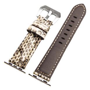 适用于iwatch7/8/9苹果手表表带真皮新款Watch Series 1 代蟒蛇皮手表带男女款潮流个性高级38/40/42/44/45mm
