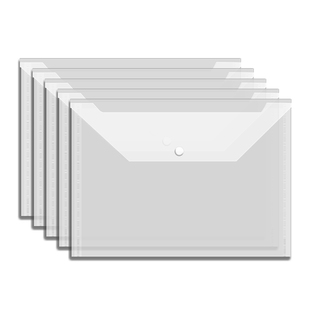 a4文件袋文件收纳袋按扣袋透明塑料资料袋加厚防水大容量文件夹学生用考试专用卷子试卷袋办公用可定制批发F1