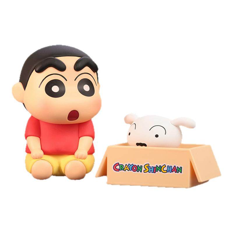 TOPTOY正版蜡笔小新小白的潮玩盲盒