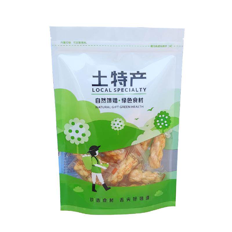 土特产包装袋子木耳香菇番薯干干果坚果拉链自封自立袋250克500克