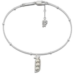 TOGGLER DAILY 法式植物系列 蕾丝豌豆荚珍珠手链银烧白礼物