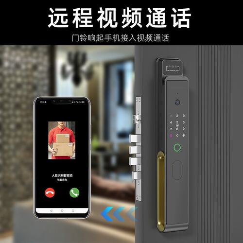 全自动指纹锁远程控制ttlock密码锁入户防盗可视人脸识别智能门锁