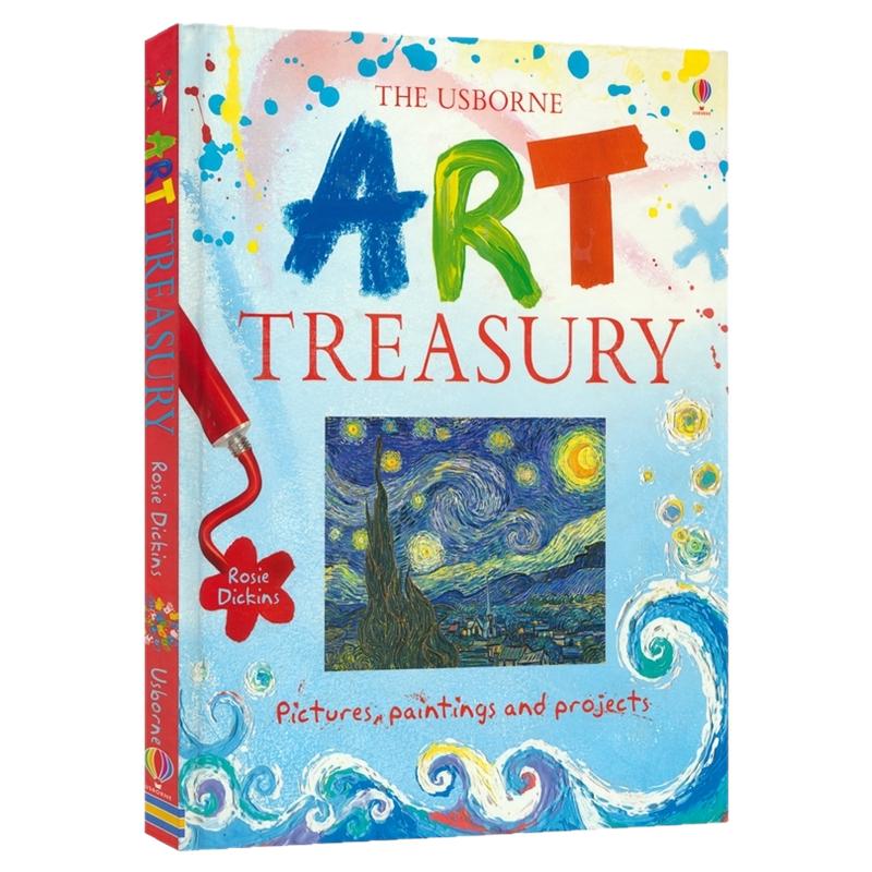 Usborne Art Treasury  尤斯伯恩 艺术宝库 美术启蒙入门 英语绘本 人文素养 小学生课外阅读 亲子互动 益智活动书 6岁+ 英文原版