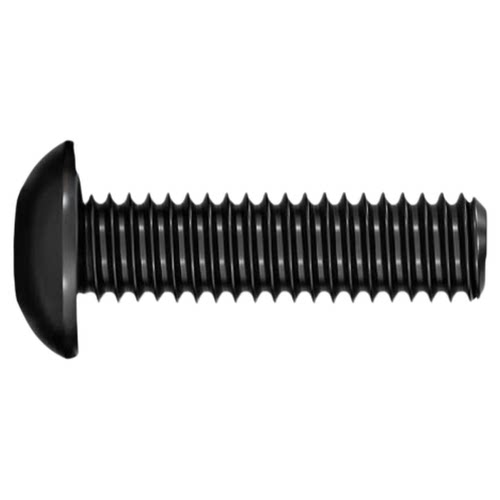 黑色304不锈钢圆头内六角螺丝镀黑锌盘头螺栓M2M2.5M3M4M5M6M8M10