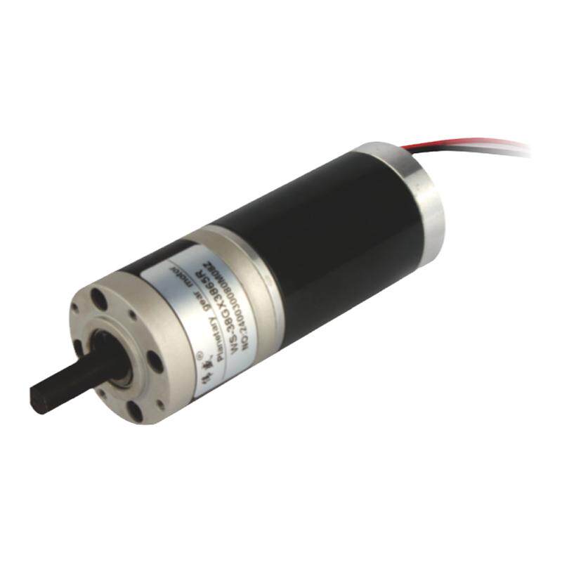 行星减速电机12V24V直流齿轮慢速钢管电动机38mm正反转调速小马达