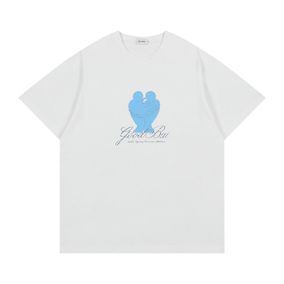 GOODBAI拥抱白鸽印花T恤