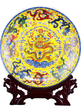 景德镇挂盘陶瓷盘子摆件
