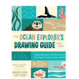 【预售】海洋探险家的儿童绘画指南英文儿童绘本动物生态环保进口原版外版书平装6-9岁The Ocean Explorer's Drawing Guide For