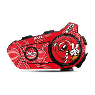 适用维迈通V9S V9X耳机保护贴膜外壳改装饰贴纸头盔蓝牙搭配SHOEI