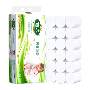 雨森加粗中长妇婴卫生纸卷纸巾婴儿柔软家用实惠家庭装无芯母婴