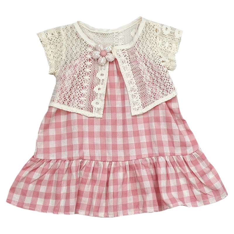 吊带裙+针织开衫套装女童新品