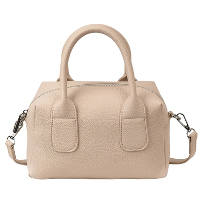 真皮波士顿枕头包女斜挎手提