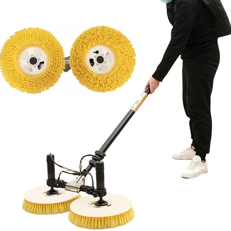 太阳能光伏板清洗机器人光伏发电板清洁设备刷电动工具双头锂电版