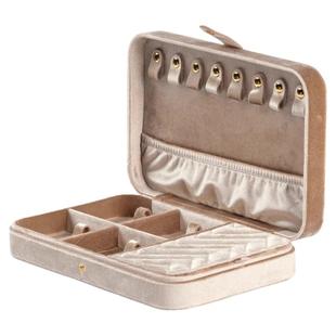 首饰收纳盒便携丝绒高档精致2025年新款项链黄金珠宝小型收纳盒