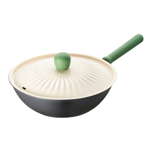 爱仕达女士轻量铁锅炒菜锅家用无涂层电磁炉燃气专用熟铁平底不粘