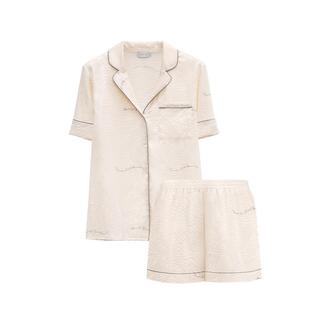MANITO/曼尼陀Liberty 男女桑蚕丝睡衣套装情侣同款真丝家居服