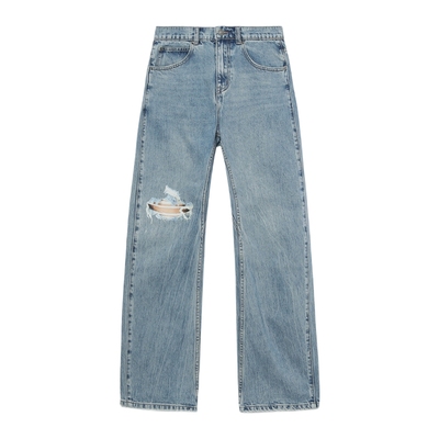 ITGROUNDZERO宽松直筒裤牛仔裤