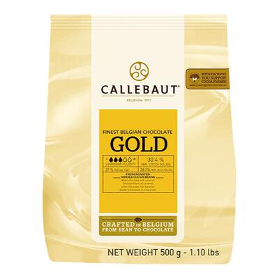 嘉利宝焦糖黄金巧克力豆2.5kg进口纯可可脂白巧克力蛋糕烘焙原料