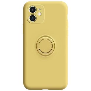 适用于苹果11手机壳液态硅胶iphone11proMax全包防摔保护套11promax软壳简约纯色潮牌男女款创意指环支架网红