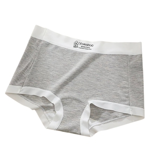 GOSO撞色运动女士内裤10A抗菌裆大码无痕透气不夹臀三角裤