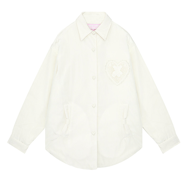 费尔岛泡芙毛织帽羽绒服