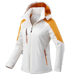 秋冬夹棉冲锋衣女加厚保暖棉服外套防风防水透气运动滑雪男登山服