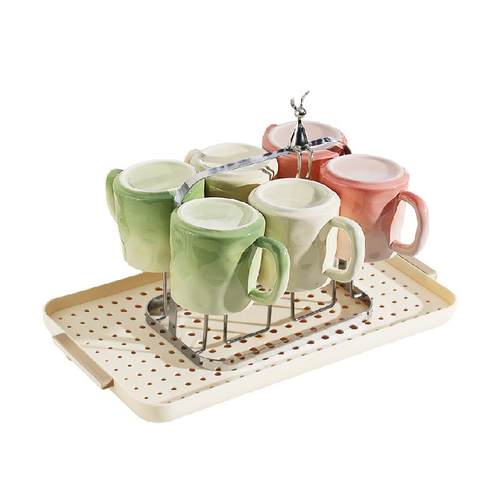 PAKCHOICE奶油风马克杯陶瓷水杯家用高颜值情侣杯子女生咖啡杯