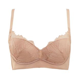 歌瑞尔红色结婚聚拢无钢圈蕾丝内衣女防下垂侧收副乳调整型文胸罩