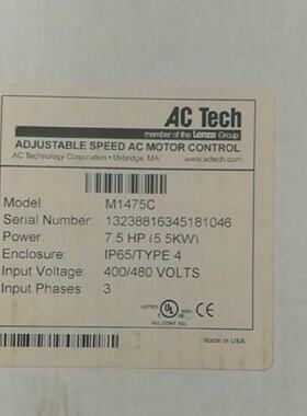 议价M1475C ACTECH变频器煤炭产专用