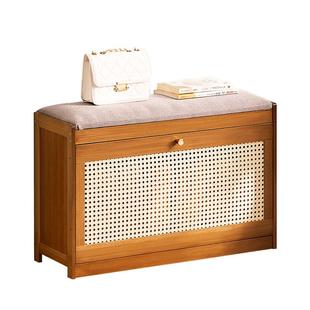 超薄鞋柜家用门口楼道室内入户翻斗鞋架换鞋凳实木玄关柜多层收纳