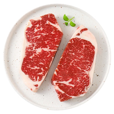 犇西诗原切腌制手工静腌西冷牛排牛肉牛扒套餐1560g