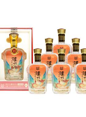 泸州老窖浓香型 52度泸州福福之韵500ml*6(红)白酒 送礼婚宴喜酒