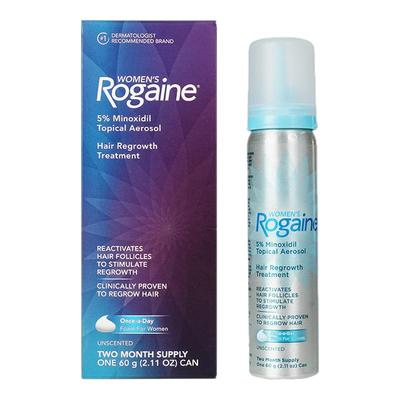 3瓶装美国Rogaine培健落健米诺地尔酊2%女士生发液女性生发泡沫