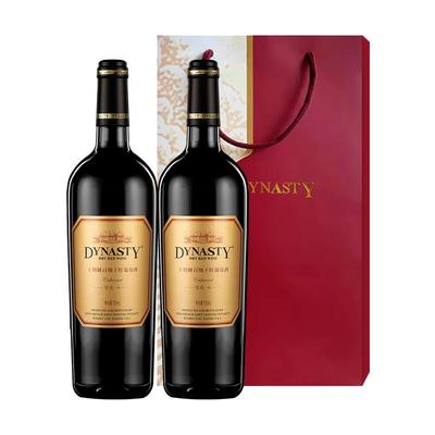 王朝窖藏七解百纳干红2支+礼袋