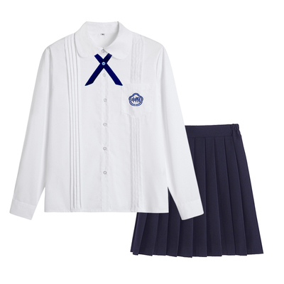 短袖附中校服衬衫jk制服风琴褶