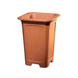 特价促销高档精品名家冯长根高四方宽口优质泥料紫砂签筒兰花花盆