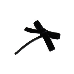 爱丽丝公主系~黑色丝绒蝴蝶结发圈皮筋网红刘海夹发夹边夹头饰