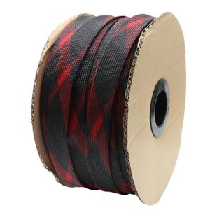 蛇皮网 10mm 三织加密型 高品质 PET编织网管尼龙网 线缆护套 5米