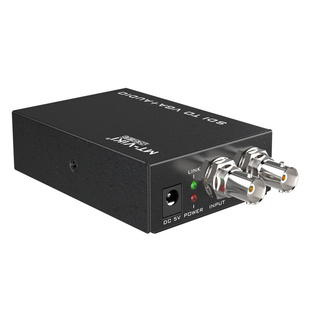 迈拓维矩SV12 高清sdi转vga转换器带3.5mm音频口本地环出音视频同步可级联1080p