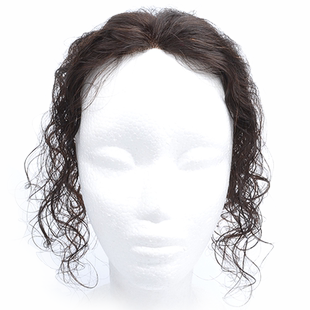 假发片女长发扎马尾蓬松直发卷发真人发丝无刘海往后梳无痕补发块