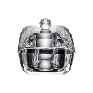 轻奢创意带盖烟灰缸灰水晶玻璃有盖防飞烟缸个性潮流男家用客厅