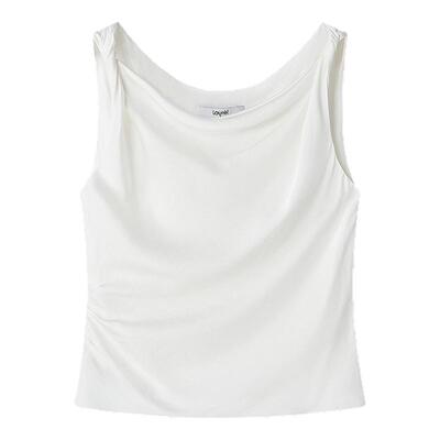 【诺特极简联名】Laurell劳芮真丝背心T恤LWL362B01000