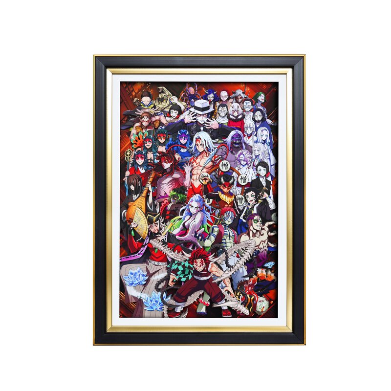 鬼灭之刃全员立体画装饰挂画