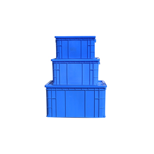 全新料带盖零件盒塑料物料盒储物周转箱螺丝五金工具盒长方形加厚