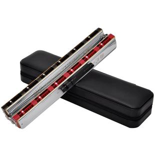 国光中音笛声高音口琴24孔双联和弦合奏48组双排25孔低音贝斯乐队