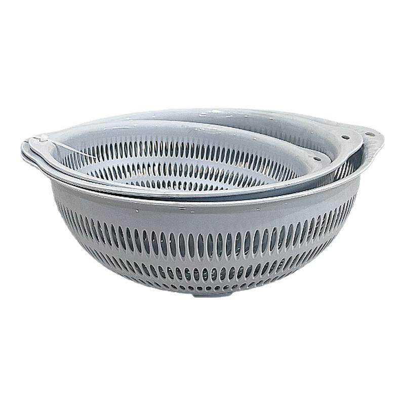 厨房家用双层塑料果蔬沥水篮