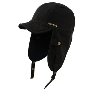 高端品牌帽子男款冬季高级感保暖护耳鸭舌帽男士防寒帽东北雷锋帽